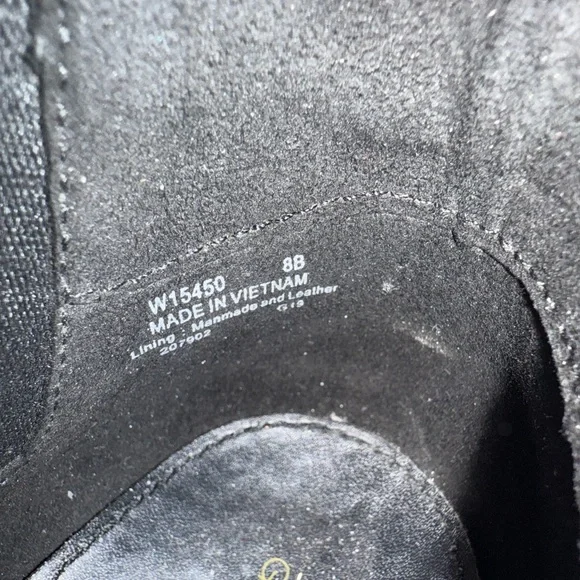 Cole Haan Black Leather Lace Up Wedge Waterproof Ankle Boots - Picture 11 of 11